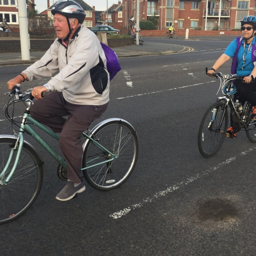 Twi bike riders in Blackpool thumbnail