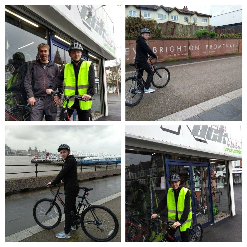 Adam Bike and Boots collage