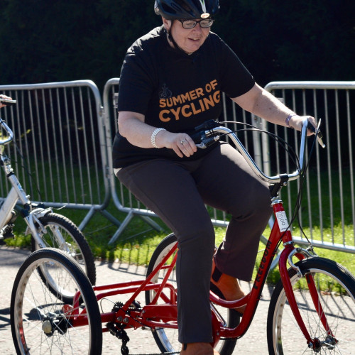 Rider on tricycle thumbnail