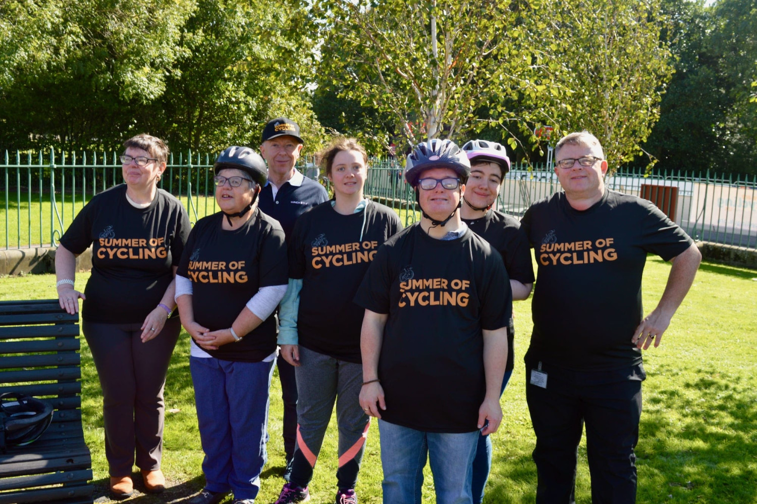 Summer of cycling group shot