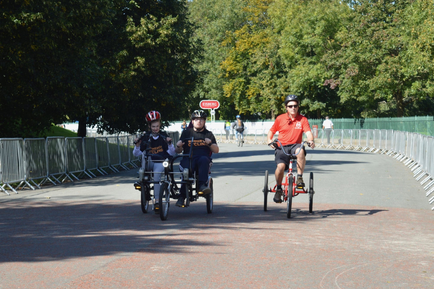 Riding adapted bikes
