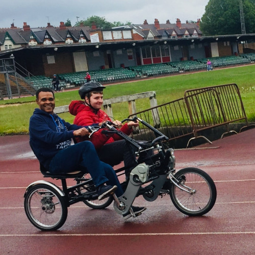Riding in the rain thumbnail