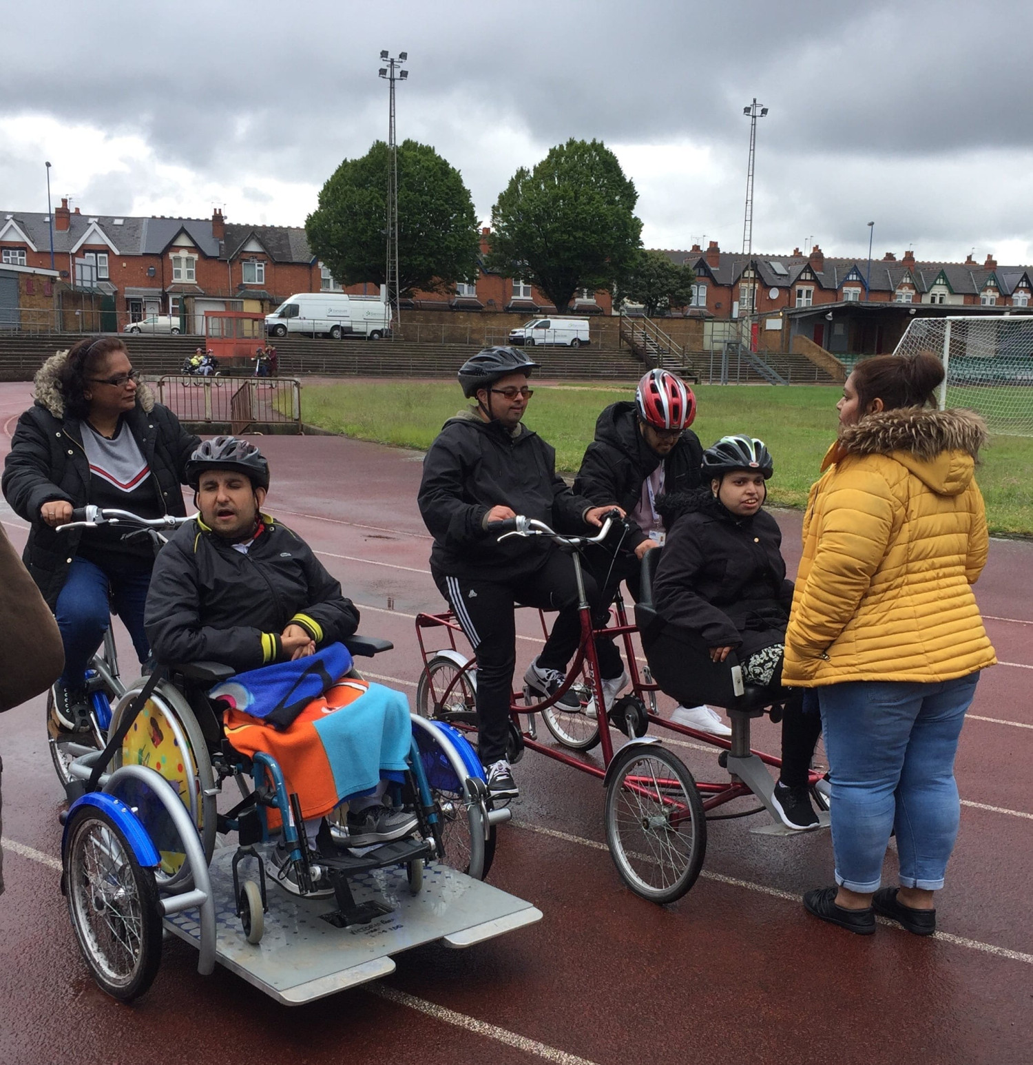 Adapted bikes getting ready