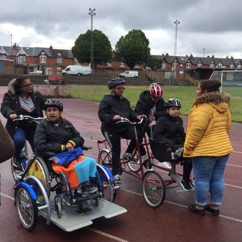 Adapted bikes getting ready thumbnail