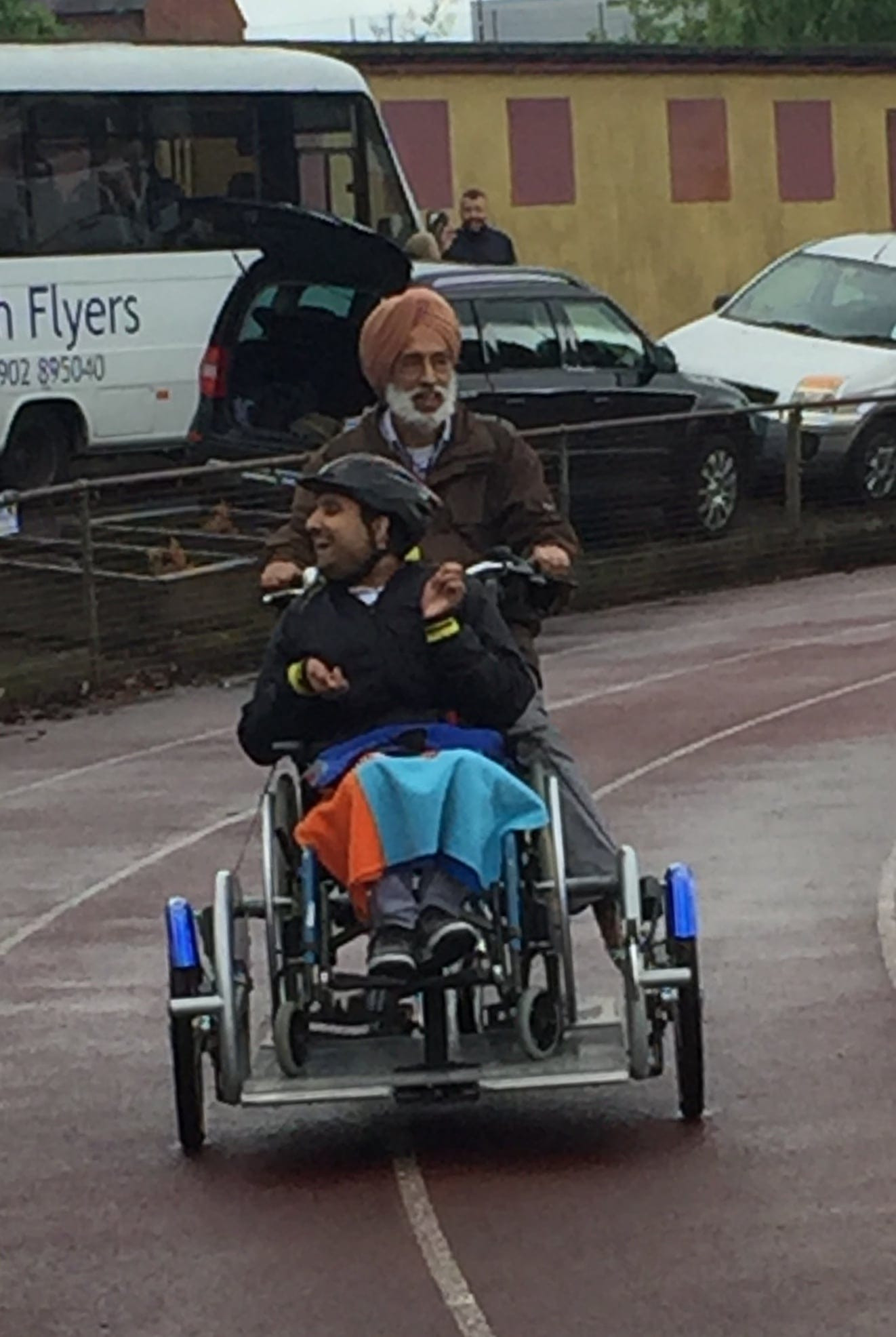 Adapted bike for disabled