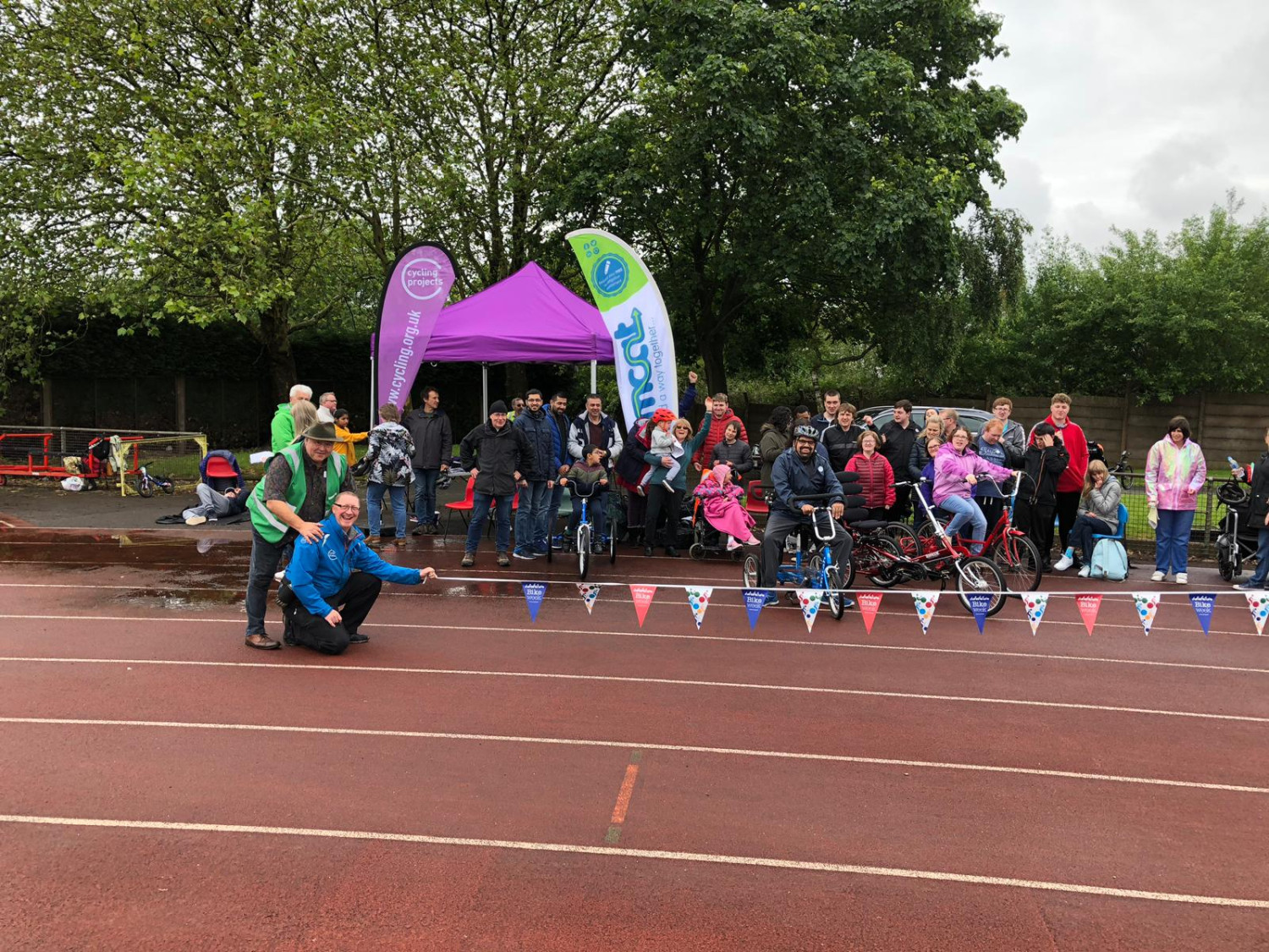 On the starting line