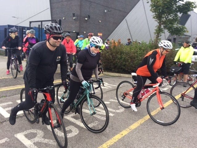 Starting line at Great Pedal Away