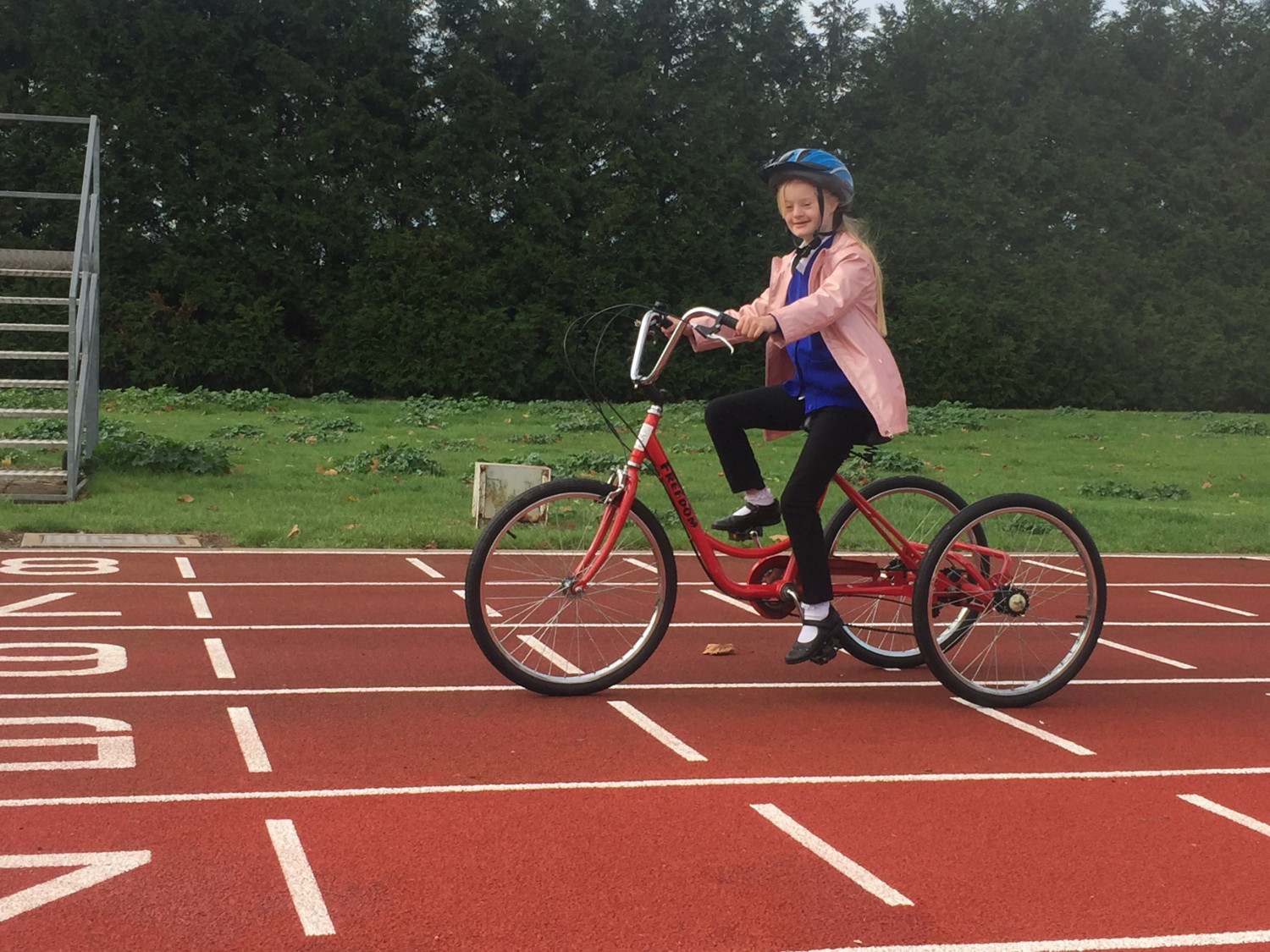 Riding adapted tricycle