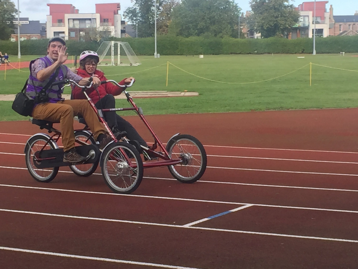 Riding adapted bikes