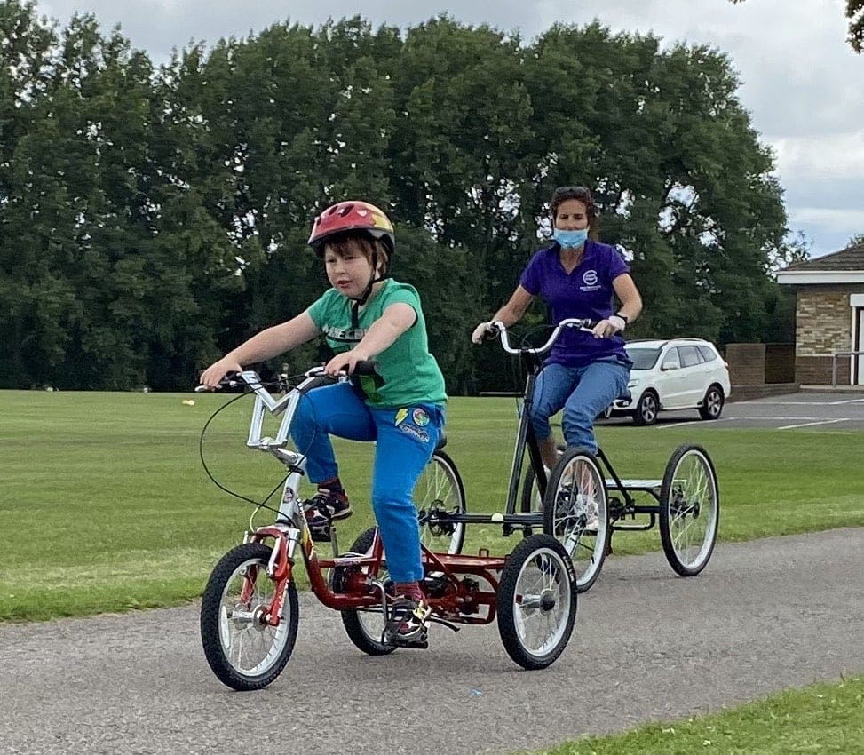 Riding trikes