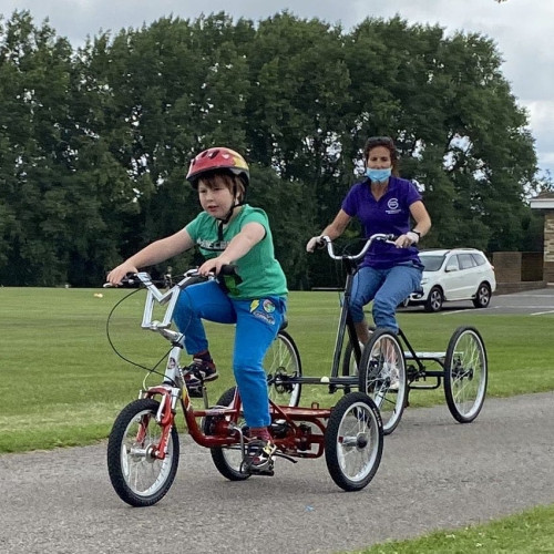 Riding trikes