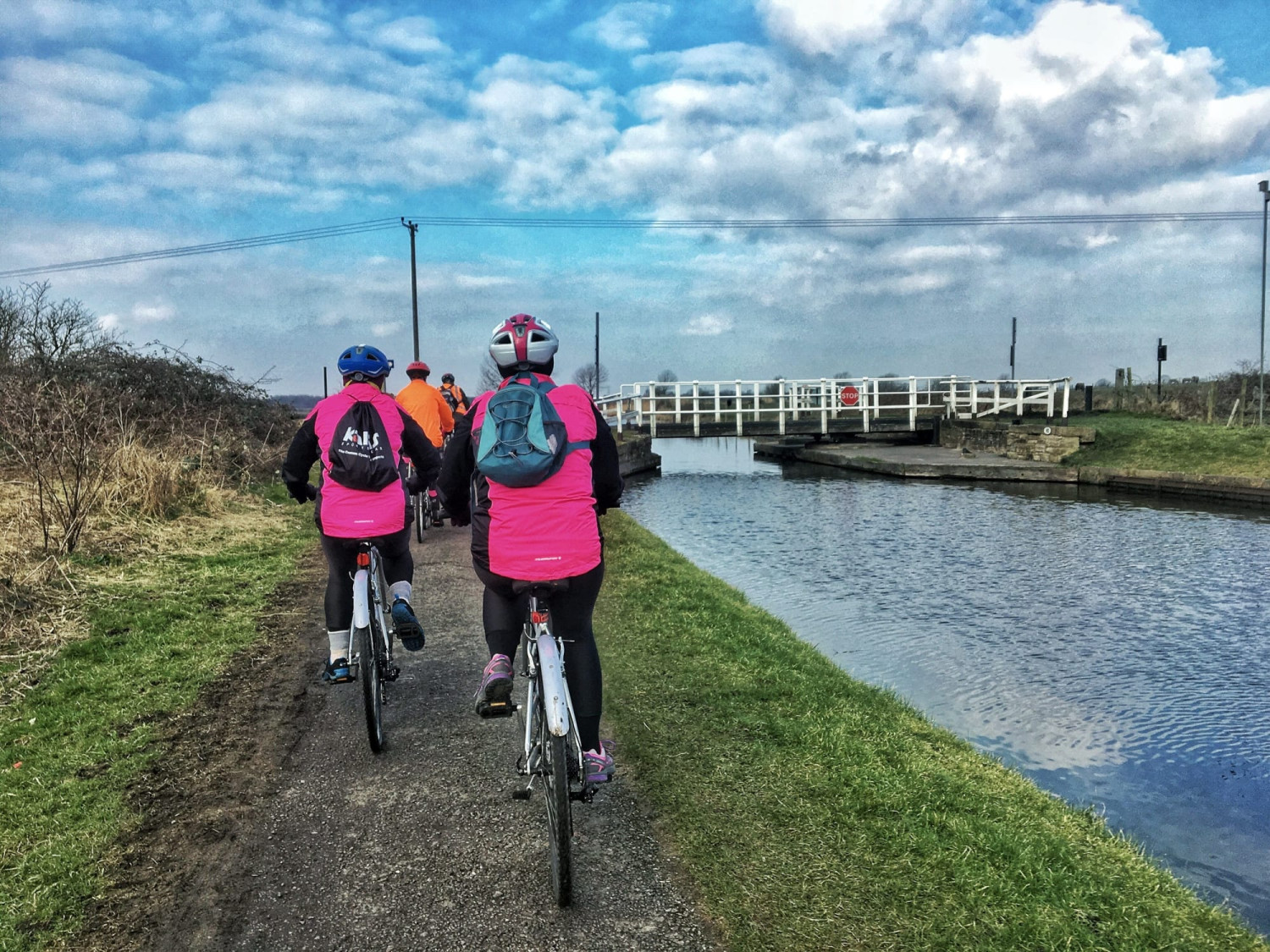 Cycling along the canal