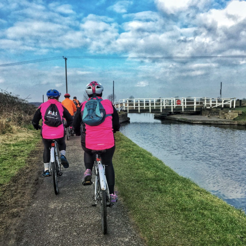 Cycling along the canal