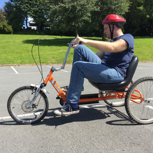 Riding an adapted cycle thumbnail