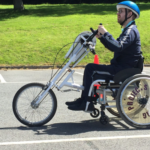 Riding adapted bike thumbnail