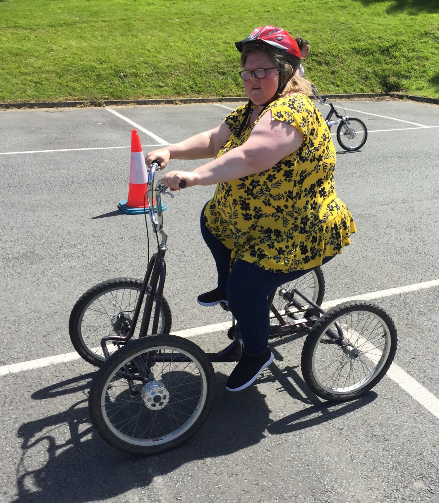 Adapted quadbike riding