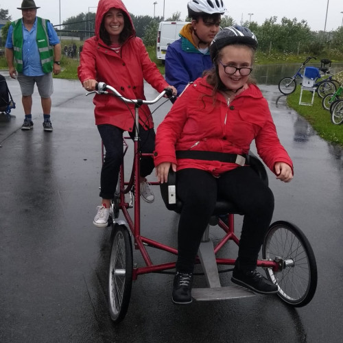 Adapted bike in the rain thumbnail
