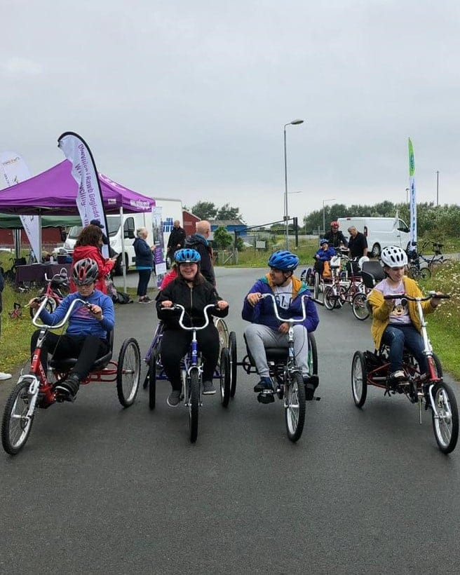 Adapted bike racing