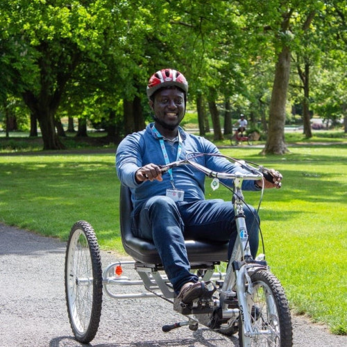 Bike riding in park thumbnail