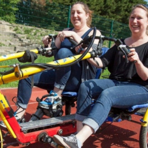Riding adapted tricycle thumbnail