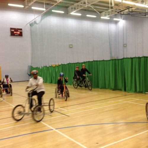 Leicester indoor bike ride