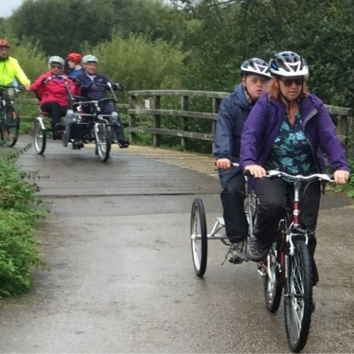 Adapted bike ride in park thumbnail