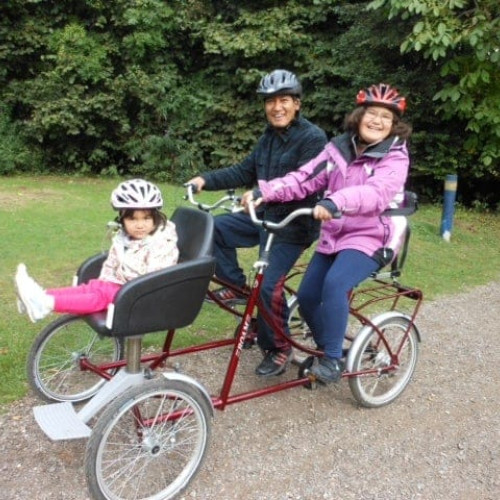 Riding adapted bike thumbnail